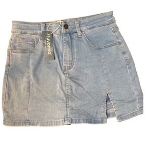 Luvamia Denim Skirt/Shorts Skort Light Wash size Small